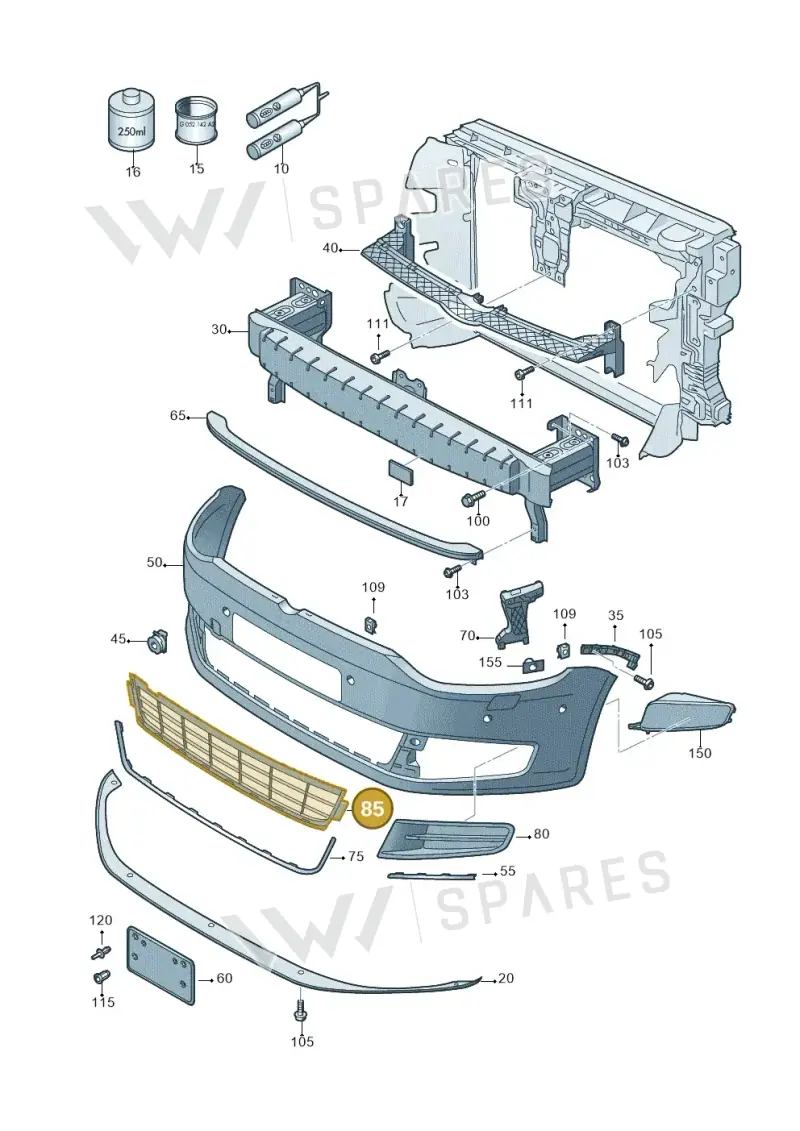 7N0853677B9B9 — Volkswagen Sharan BlueMotion (2015-2022) diagram 689807000, position 85