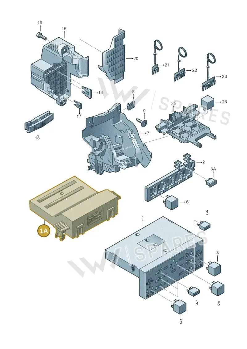 7N0907530AA — Volkswagen Jetta variant (2009-2014) diagram 420937000, position 1A