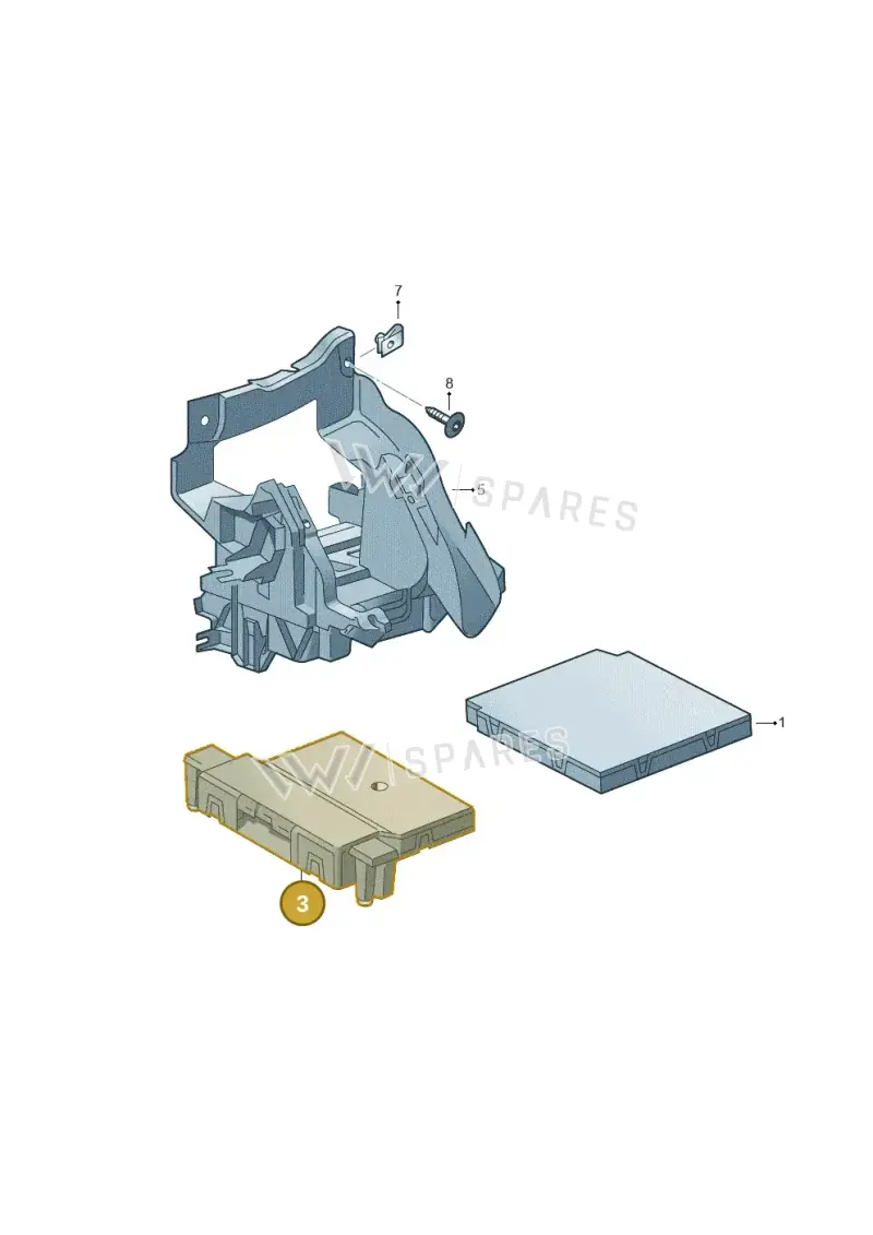 7N0907530AK — SEAT Altea XL (2013-) diagram 649937500, position 3