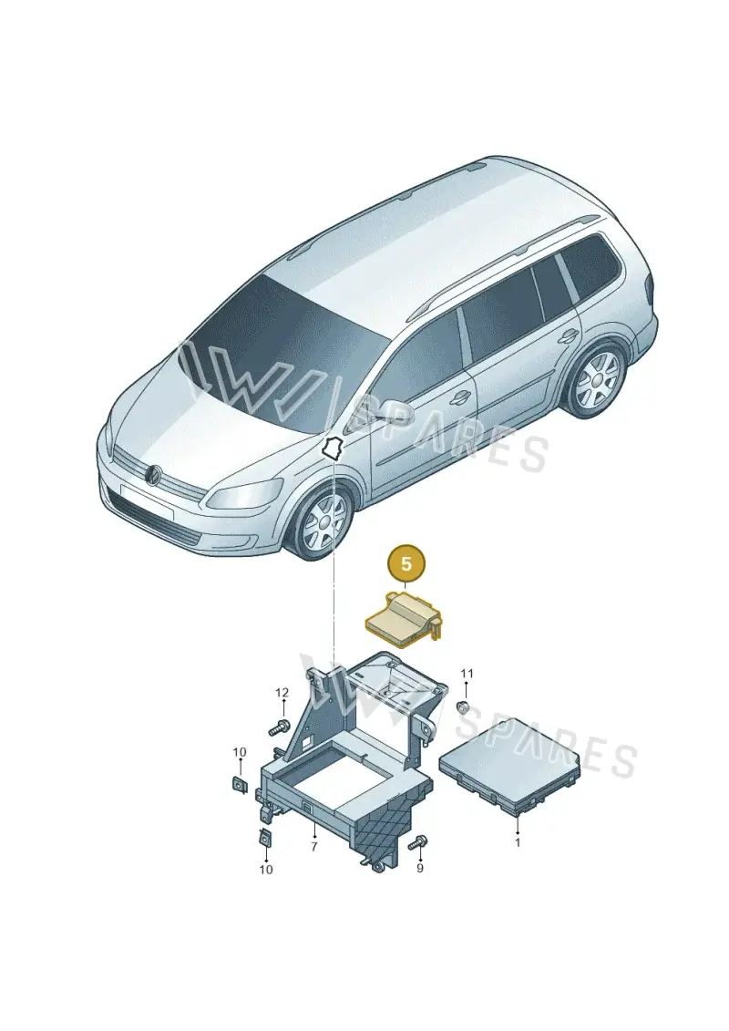 7N0907530BD — Volkswagen TOURAN (SVW)       "CN"04> (2004-) diagram 694937500, position 5