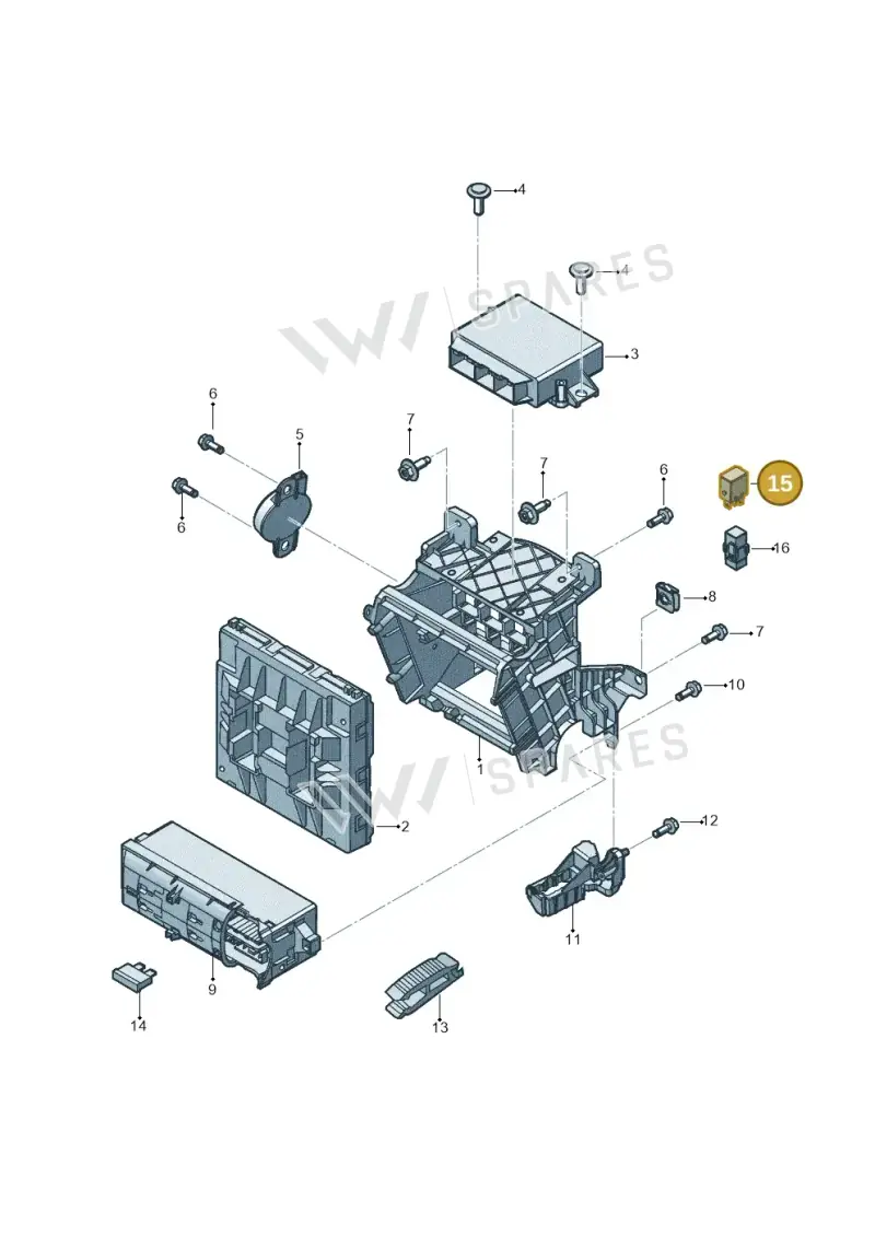 7N0951253 — Volkswagen Beetle (2016-2019) diagram 801937000, position 15