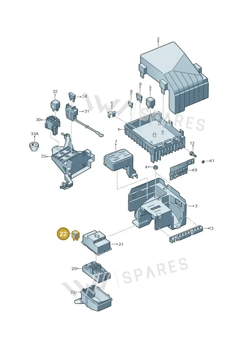 7N0951253 — Volkswagen Sharan BlueMotion (2015-2022) diagram 863937000, position 22