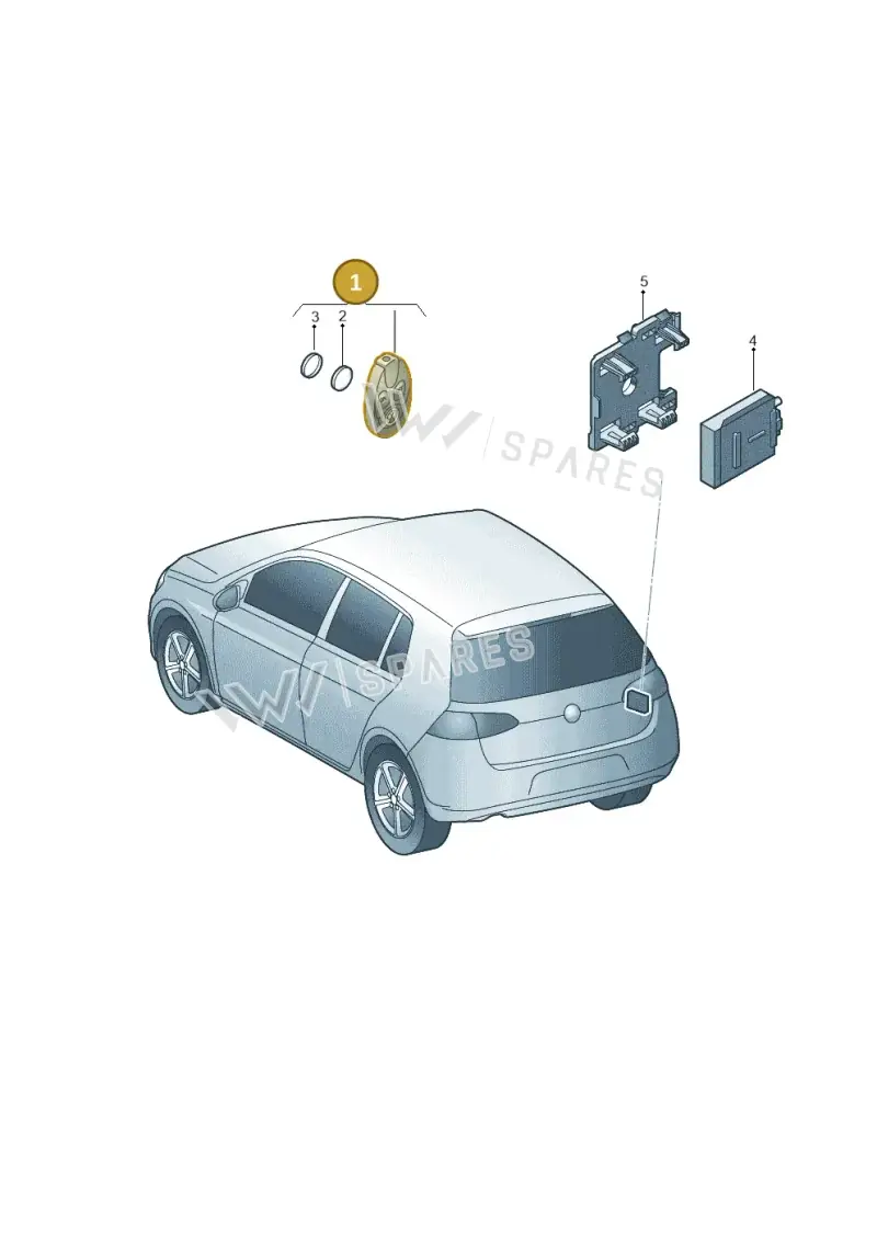 7N0963511 — Volkswagen Golf 1.4 BlueMotion (2012-2017) diagram 746963200, position 1
