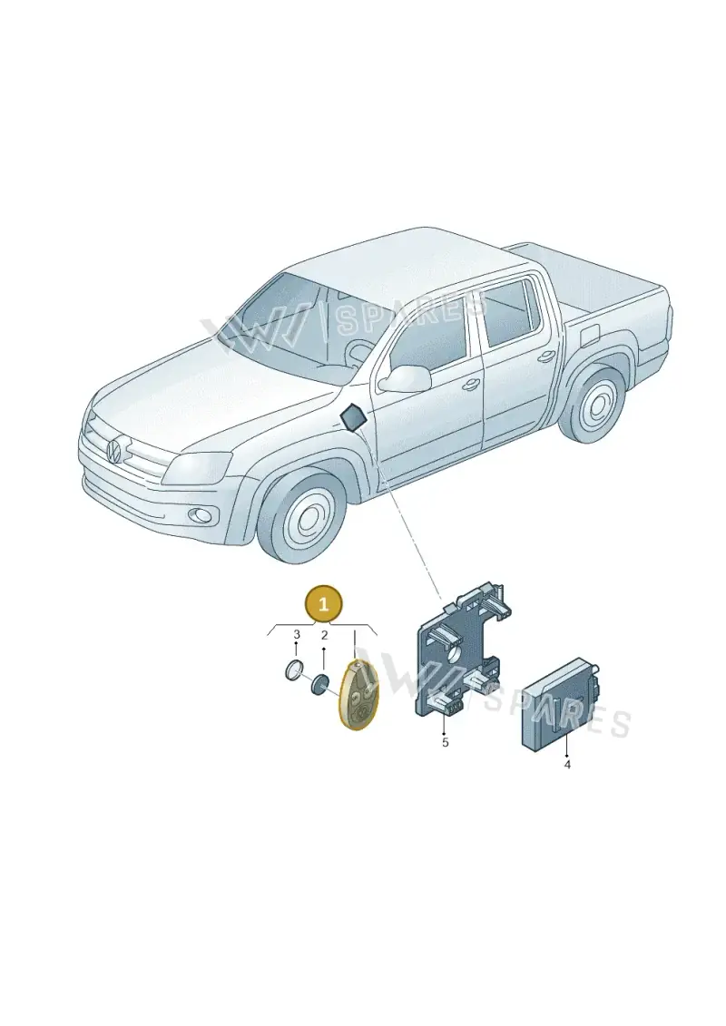 7N0963511 — Volkswagen Amarok twin cab (2012-2016) diagram 749963200, position 1