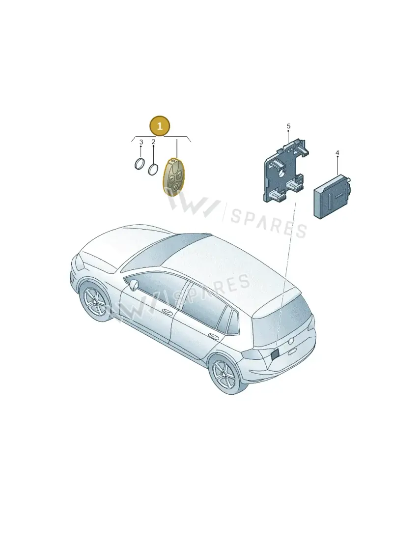 7N0963511 — Volkswagen Golf Sportsvan 1.6 (2014-2020) diagram 780963200, position 1