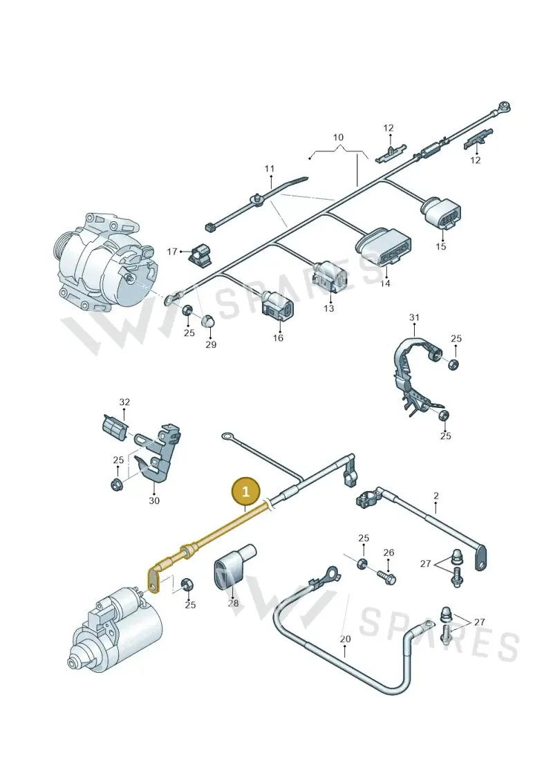 7N0971228D — Volkswagen Sharan BlueMotion (2015-2022) diagram 863971010, position 1