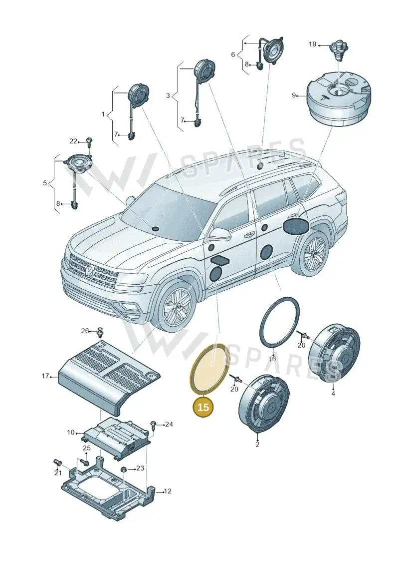 7N0971798 — Volkswagen Atlas Cross Sport (2023-) diagram 829035350, position 15