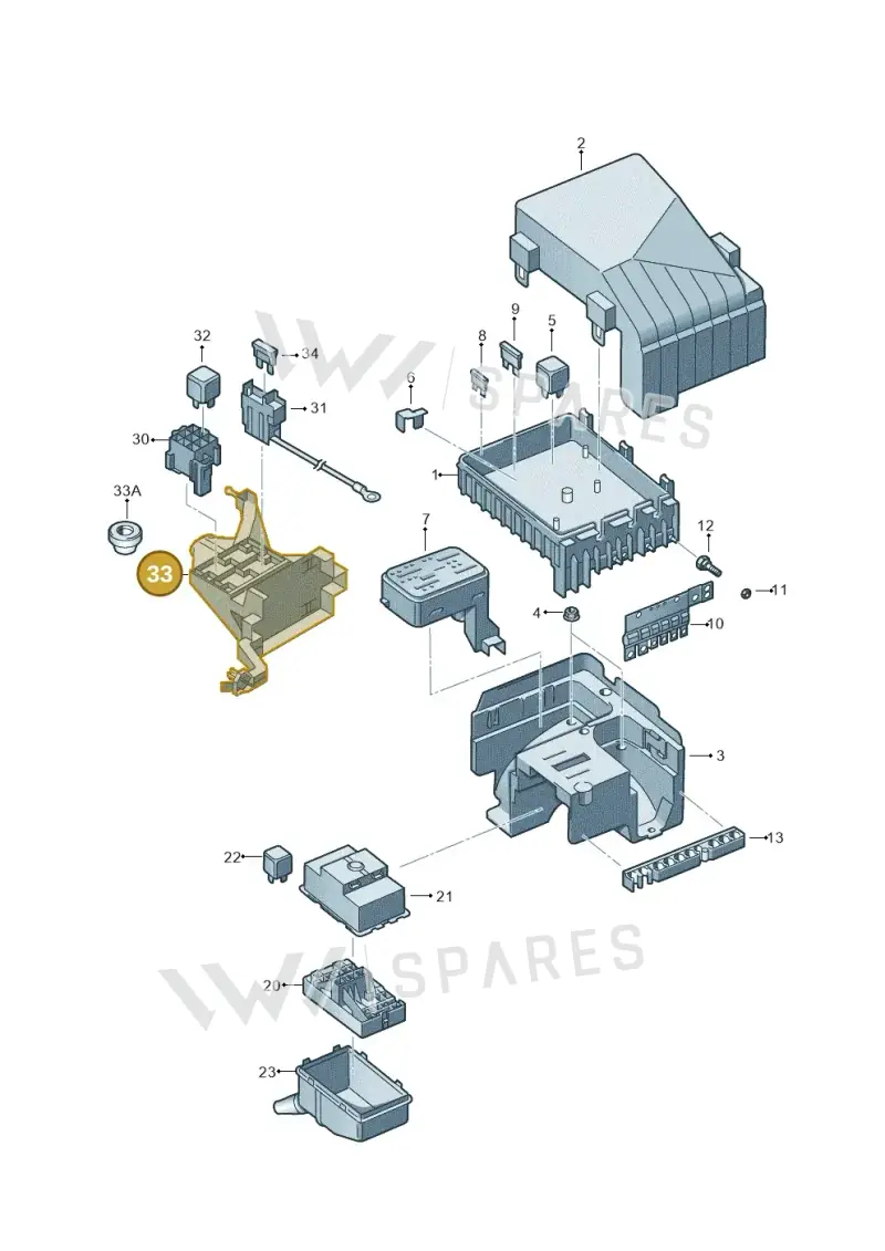 7N0971845 — Volkswagen Sharan BlueMotion (2015-2022) diagram 863937000, position 33