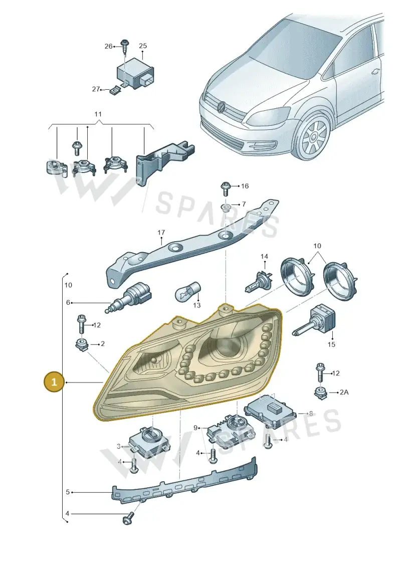 7N1941043D — Volkswagen Sharan (2015-2022) diagram 689941200, position 1