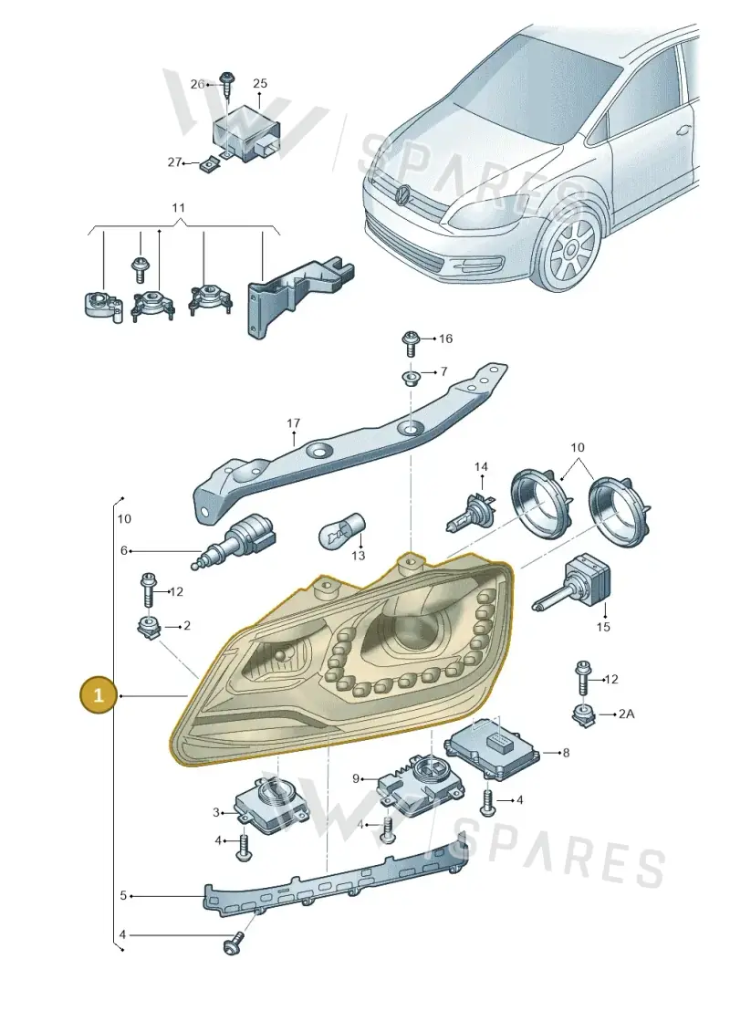 7N2941753B — Volkswagen Sharan (2015-2022) diagram 689941200, position 1