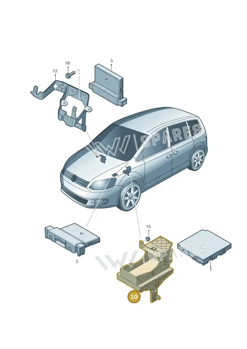 7N2959503A — Volkswagen Sharan (2015-2022) diagram 689937500, position 10