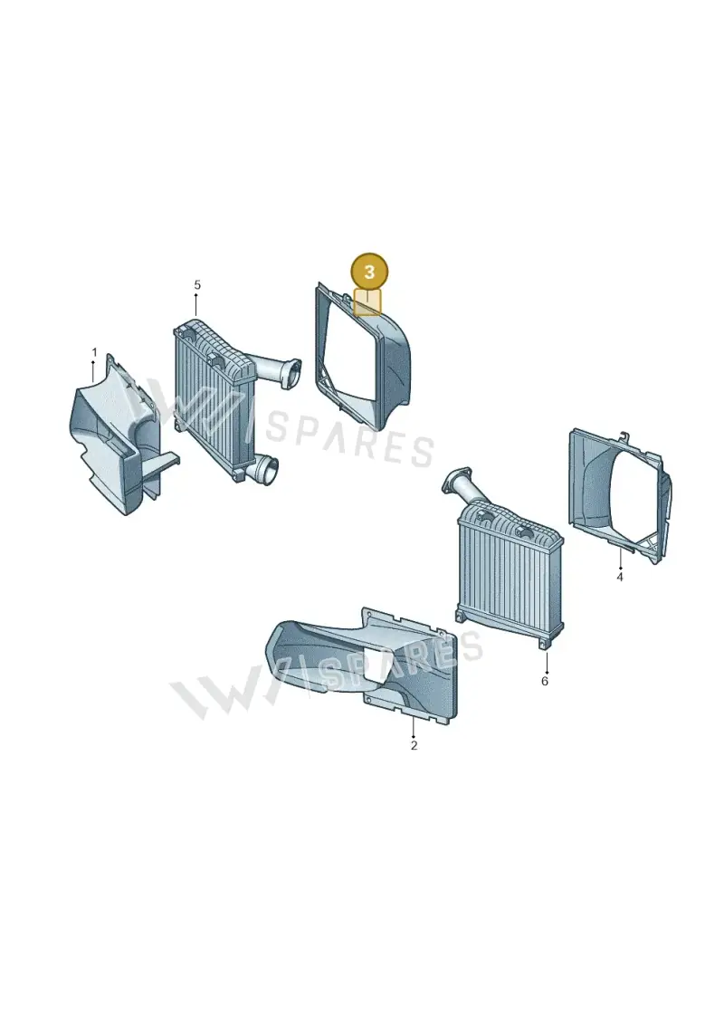 7P0117340 — Volkswagen Touareg BlueMotion (2014-2018) diagram 274117100, position 3