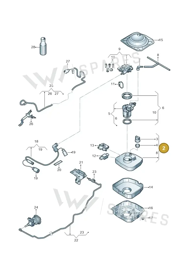 7P0131878 — Volkswagen Touareg (2012-2014) diagram 656253690, position 2