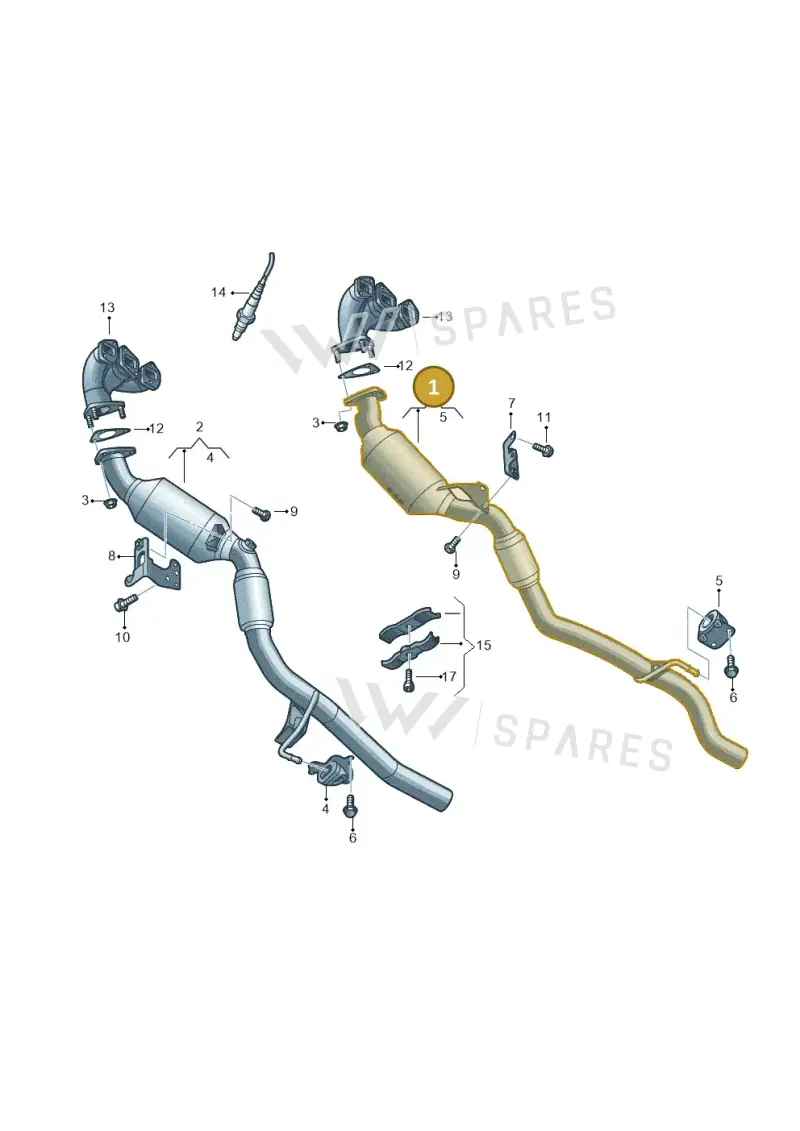 7P0254300FX — Volkswagen Touareg (2010-2012) diagram 693253550, position 1