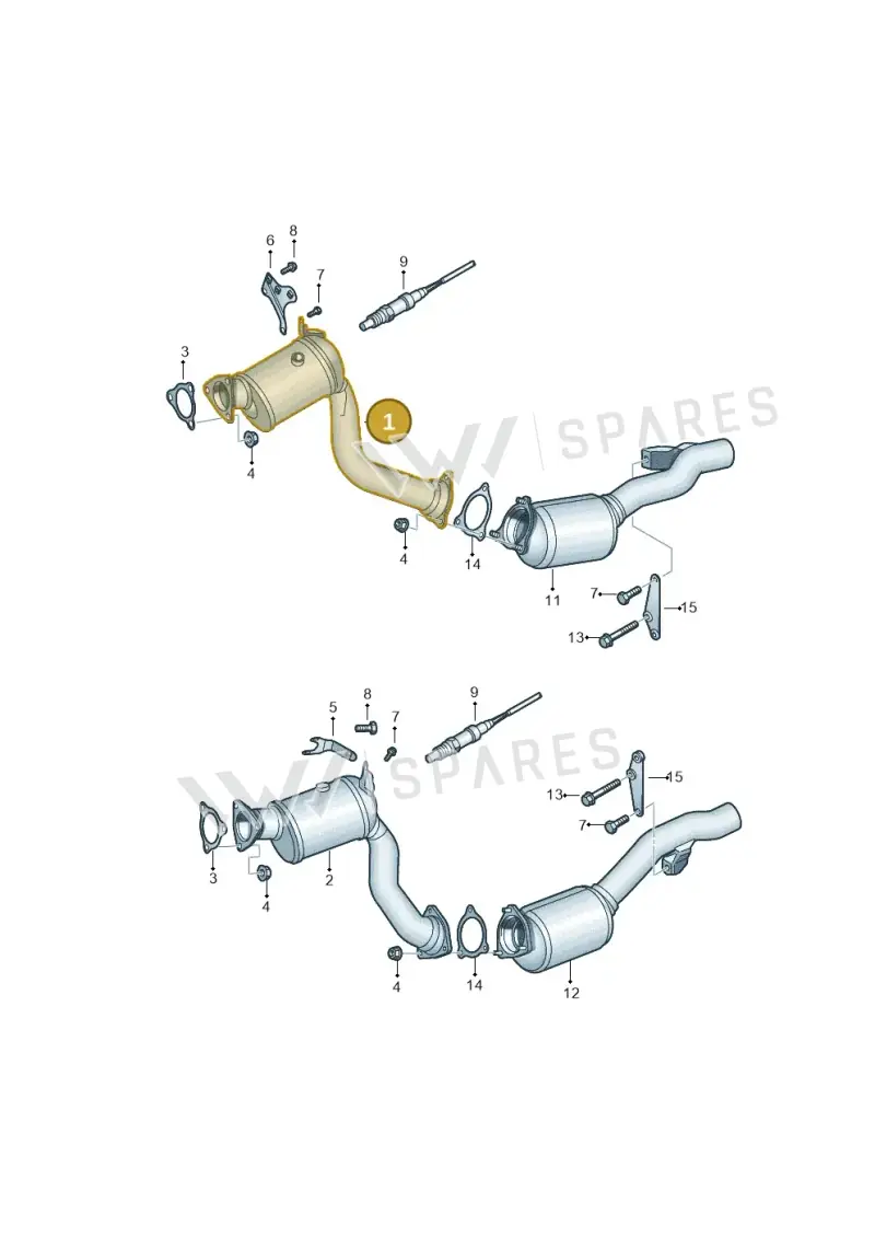 7P0254350FX — Volkswagen Touareg BlueMotion (2014-2018) diagram 693253500, position 1