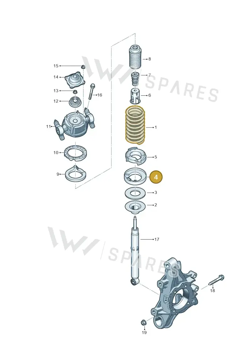 7P0411178A — Volkswagen Touareg BlueMotion (2014-2018) diagram 693511000, position 4