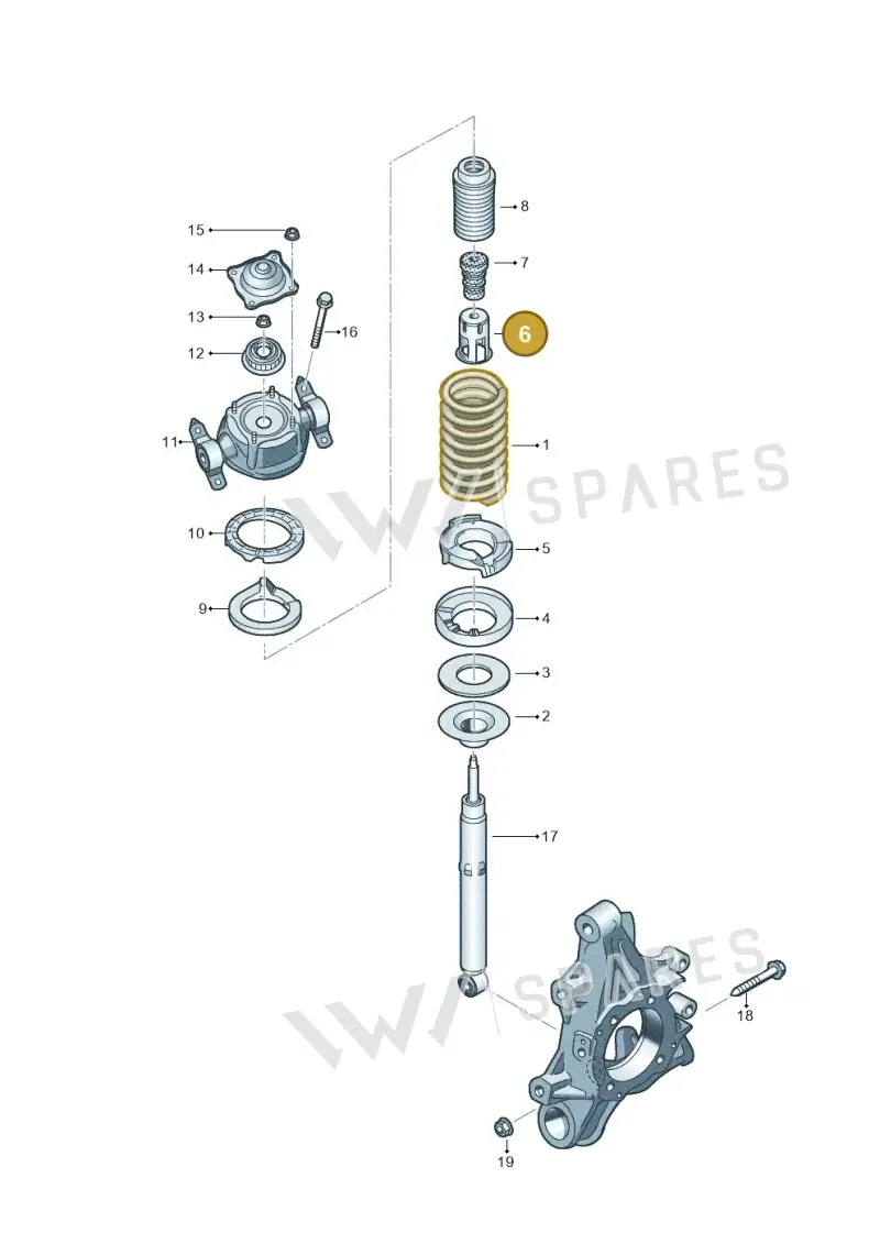 7P0412375B — Volkswagen Touareg (2012-2014) diagram 693511000, position 6