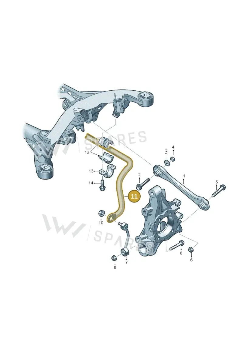 7P0511025H — Volkswagen Touareg BlueMotion (2014-2018) diagram 693501200, position 11