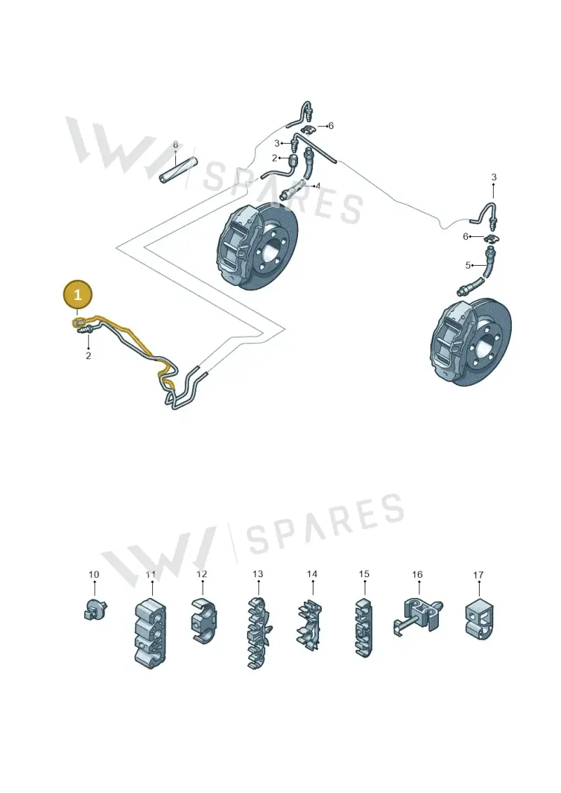 7P0614726H — Volkswagen Touareg BlueMotion (2014-2018) diagram 693611300, position 1