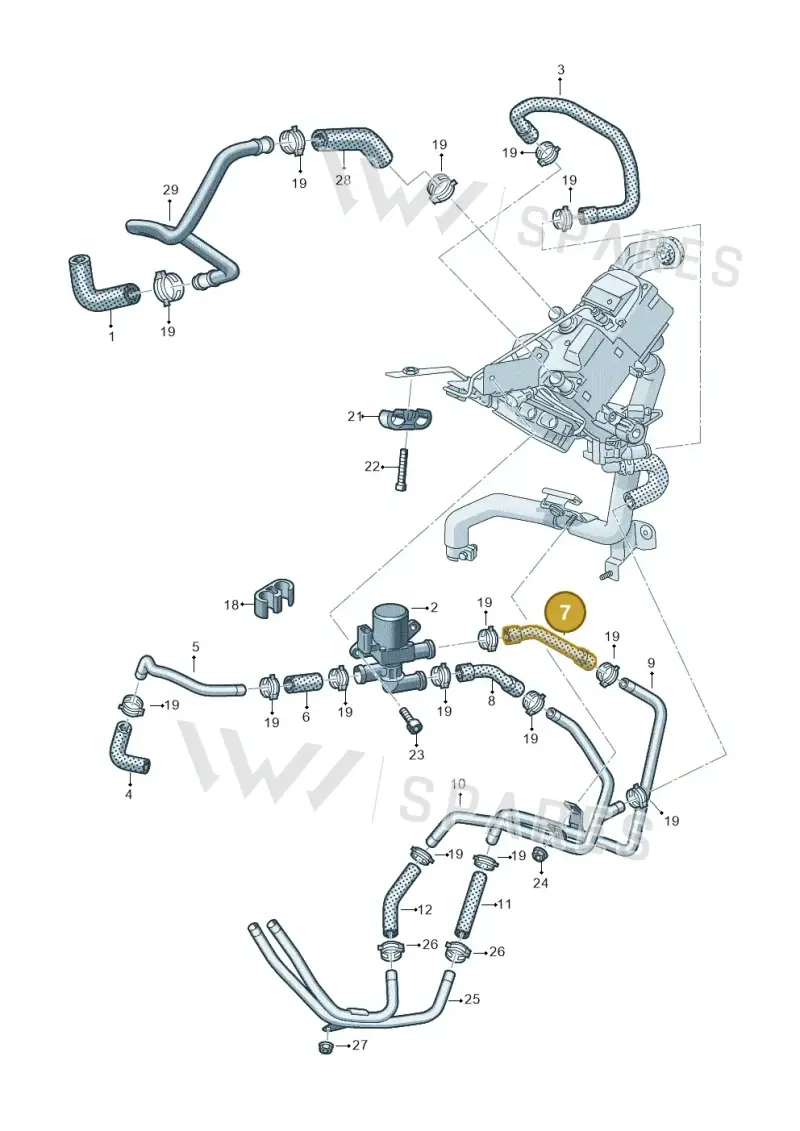 7P0815982 — Volkswagen Touareg BlueMotion (2014-2018) diagram 787819360, position 7