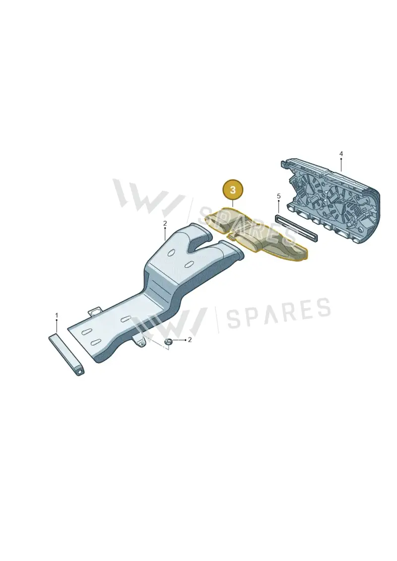 7P0819553 — Volkswagen Touareg BlueMotion (2014-2018) diagram 693819050, position 3