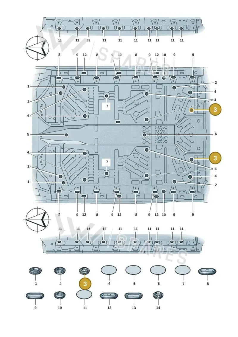 7P0899073 — Volkswagen ID.7 Limousine Pro (2023-) diagram 14b803670, position 3