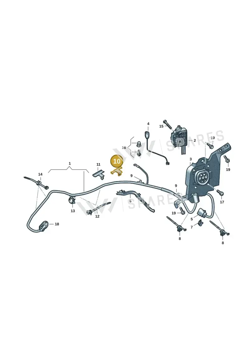 7P0971848 — Volkswagen Multivan (2021-) diagram 7t0970150, position 10