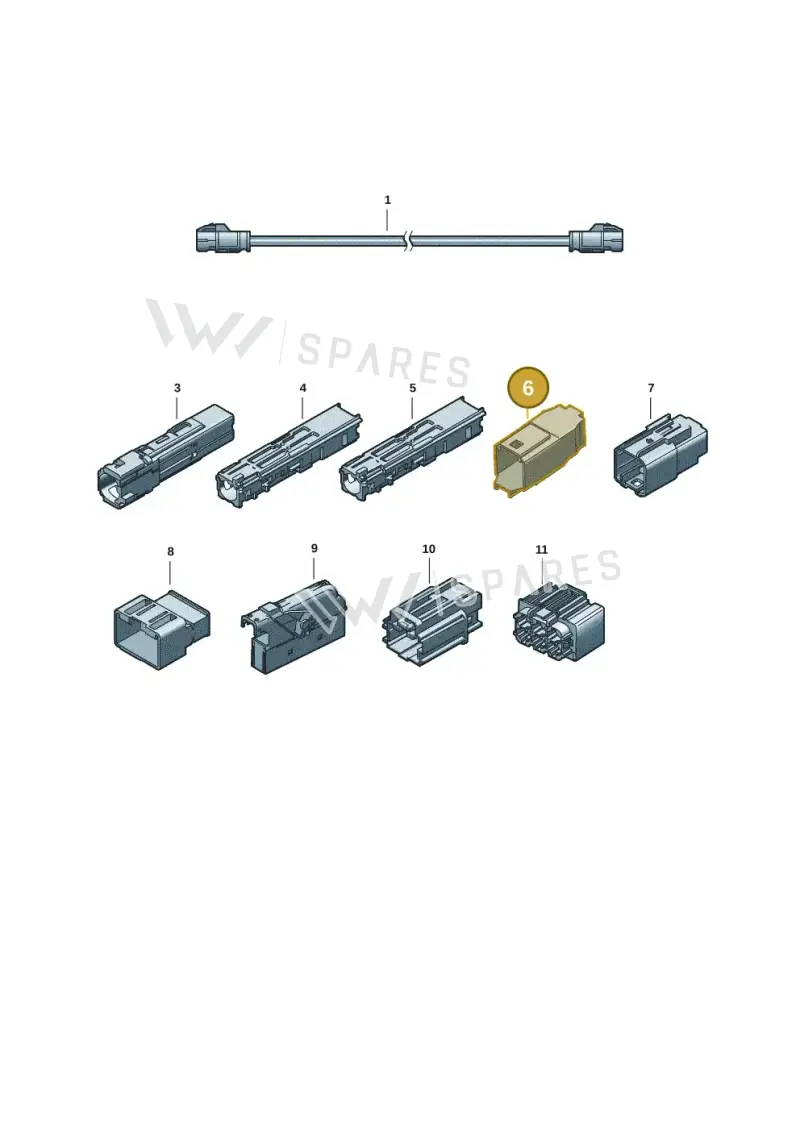 7P0972735 — Volkswagen Tiguan 2.0 (2023-) diagram 15a972450, position 6