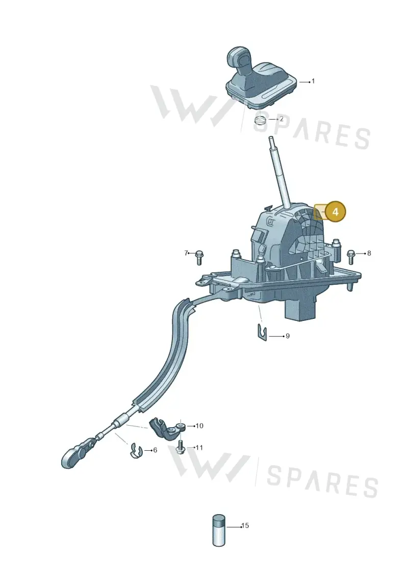 7P1713025D — Volkswagen Touareg BlueMotion (2014-2018) diagram 748713150, position 4