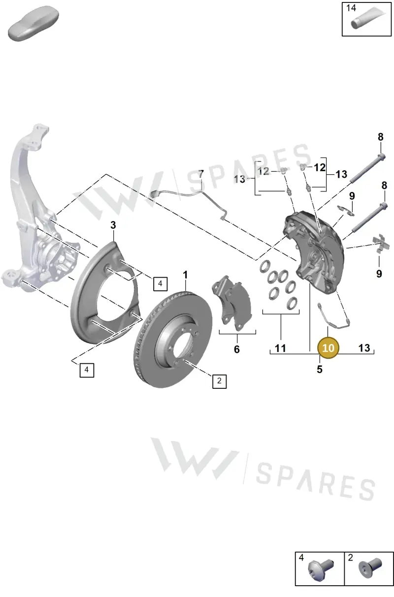 7P5615701D — Porsche Cayenne Coupe (2023-2023) diagram p60602000, position 10