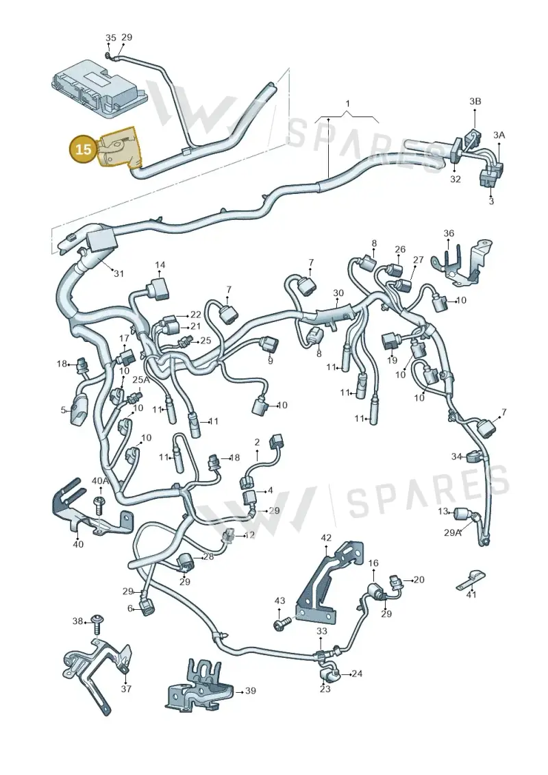 7P6906235 — Audi Q7 qu. 3.0 TDI (2009-2015) diagram 675971120, position 15