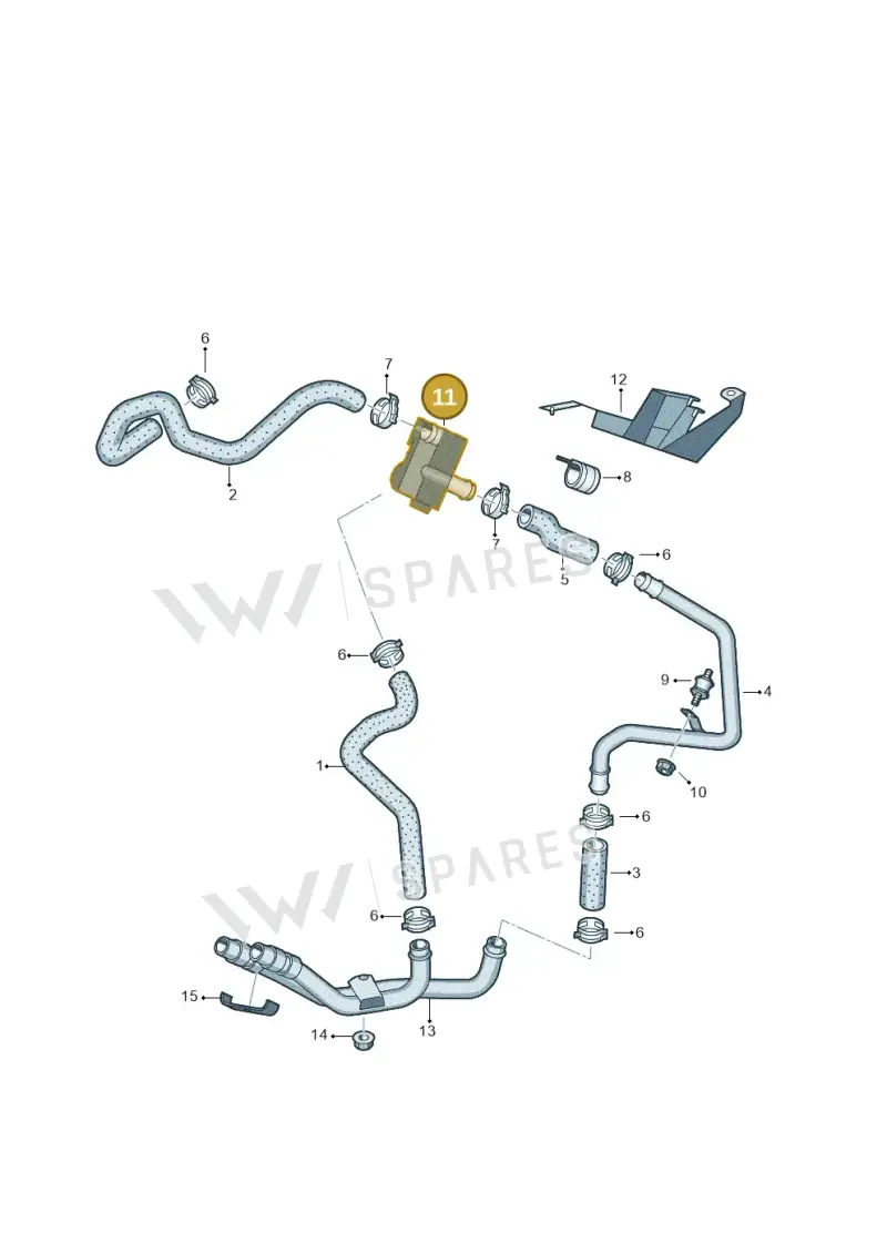 7PP819810A — Volkswagen Touareg BlueMotion (2014-2018) diagram 693819200, position 11