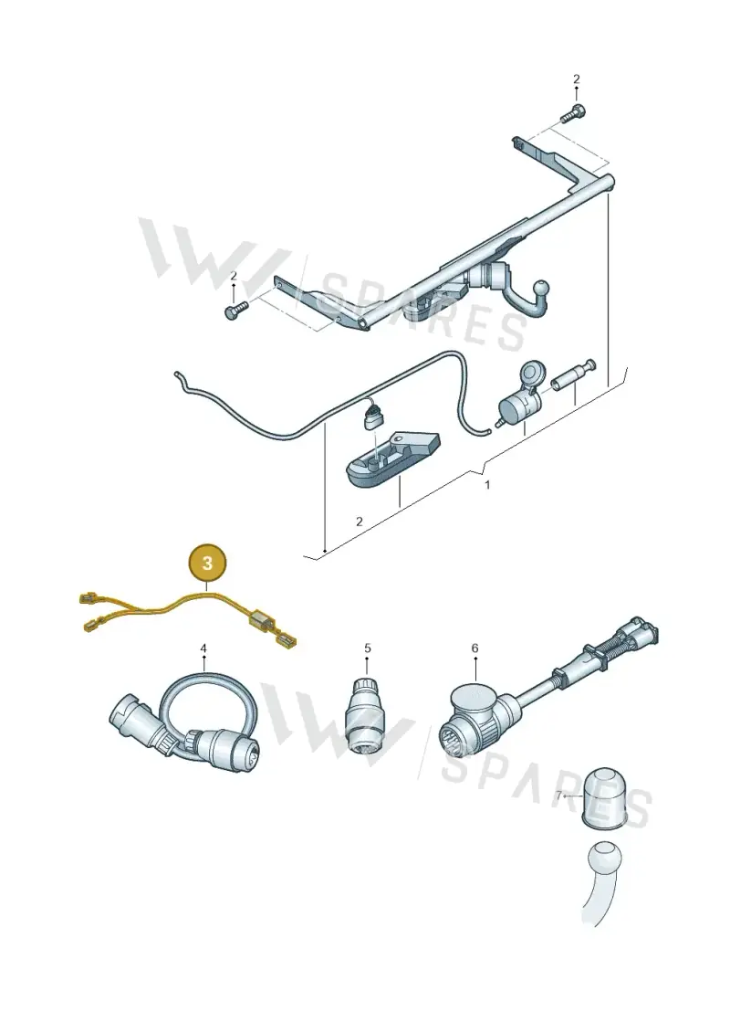 7T0055204A — Volkswagen Multivan (2021-2025) diagram 828071010, position 3
