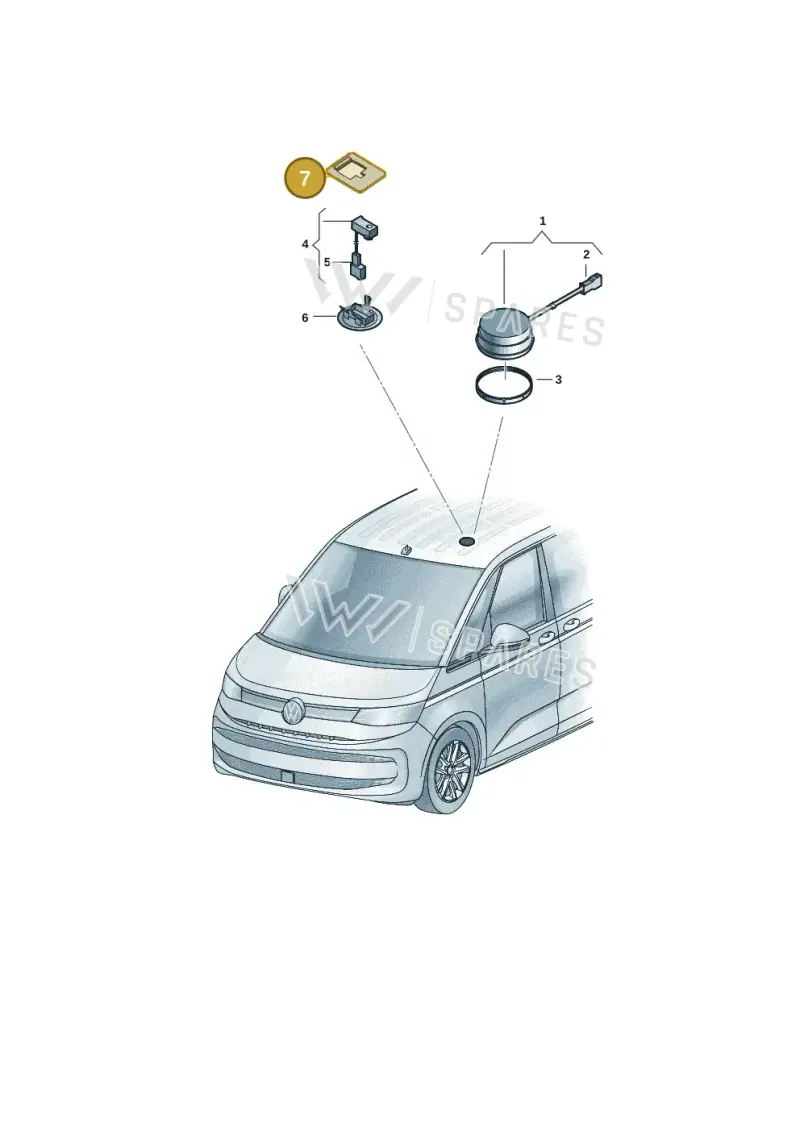 7T0067128 — Volkswagen Multivan (2021-) diagram 7t0035750, position 7