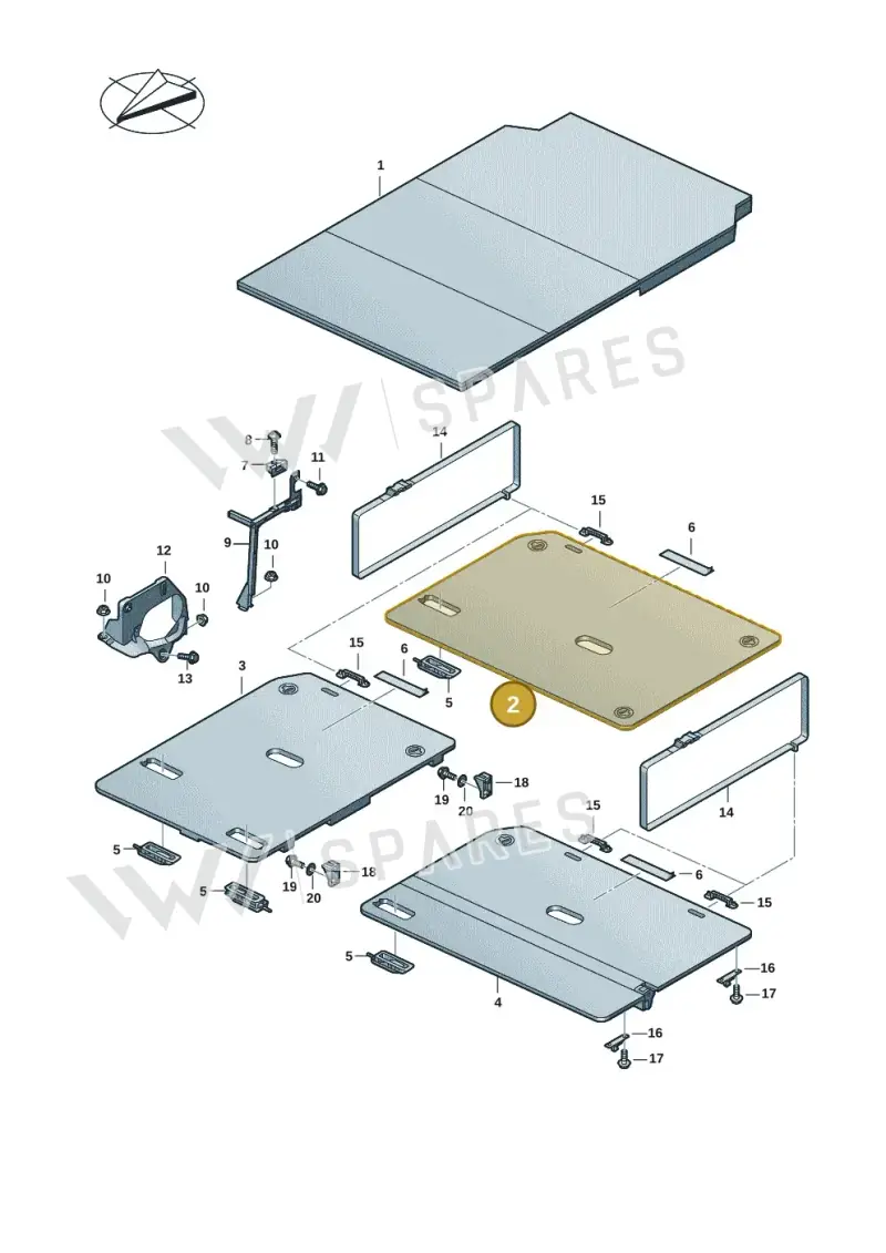 7T0067131PB87 — Volkswagen Multivan (2021-) diagram 7t0067000, position 2