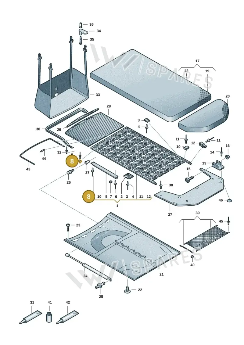 7T0067309 — Volkswagen Multivan (2021-) diagram 7t0067060, position 8