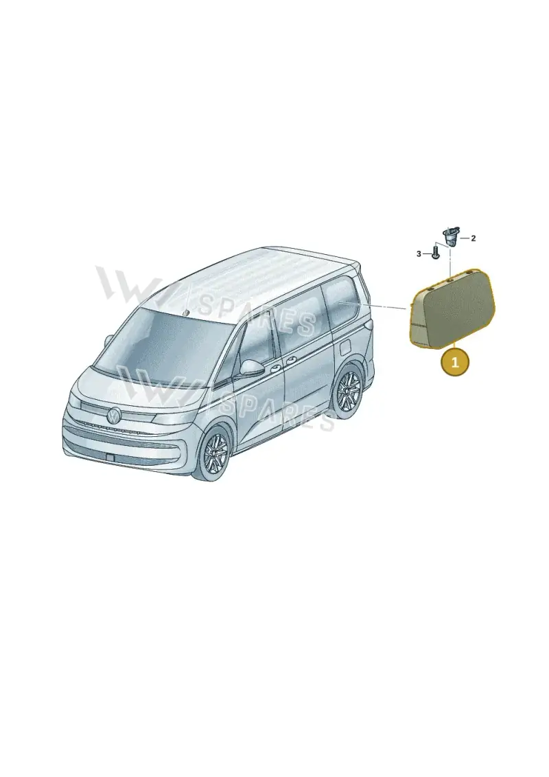 7T0067369CWII — Volkswagen Multivan (2021-) diagram 7t0067100, position 1