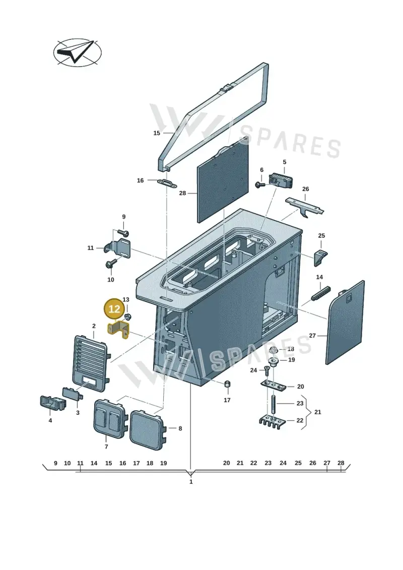 7T0068099 — Volkswagen Multivan (2021-) diagram 7t0068260, position 12