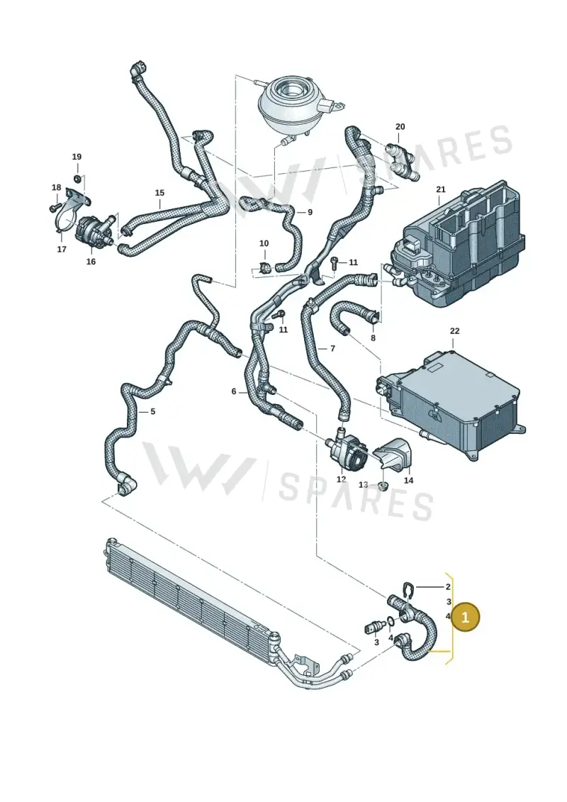 7T0121049C — Volkswagen Multivan (2021-) diagram 7t0121256, position 1