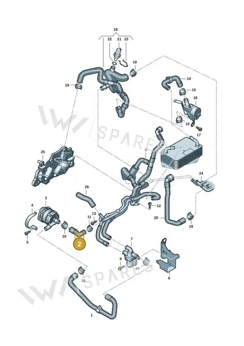7T0121061 — Volkswagen Multivan (2021-) diagram 7t0121254, position 2