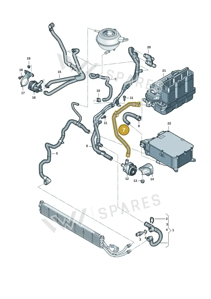 7T0121108A — Volkswagen Multivan (2021-) diagram 7t0121256, position 7