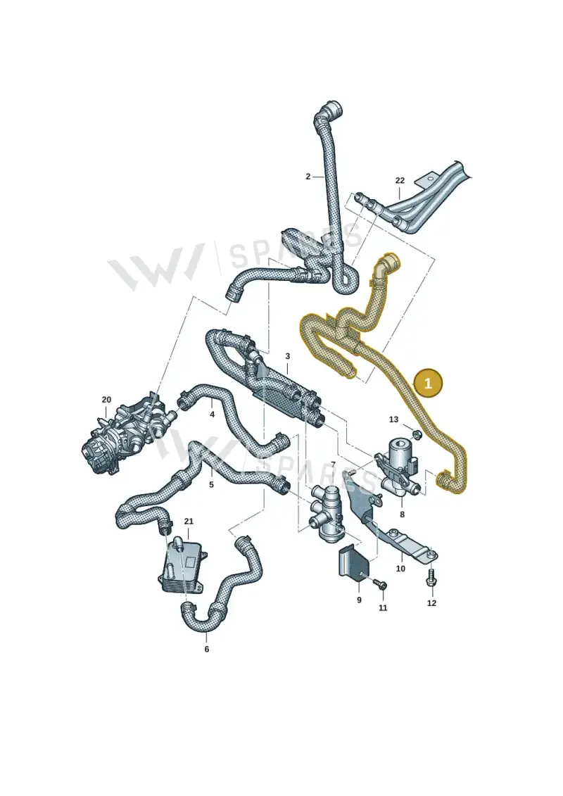 7T0122073CB — Volkswagen Multivan (2021-) diagram 7t0121280, position 1