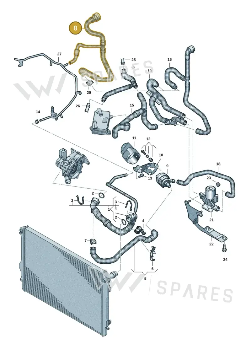 7T0122073CH — Volkswagen Multivan (2021-) diagram 7t0121420, position 8