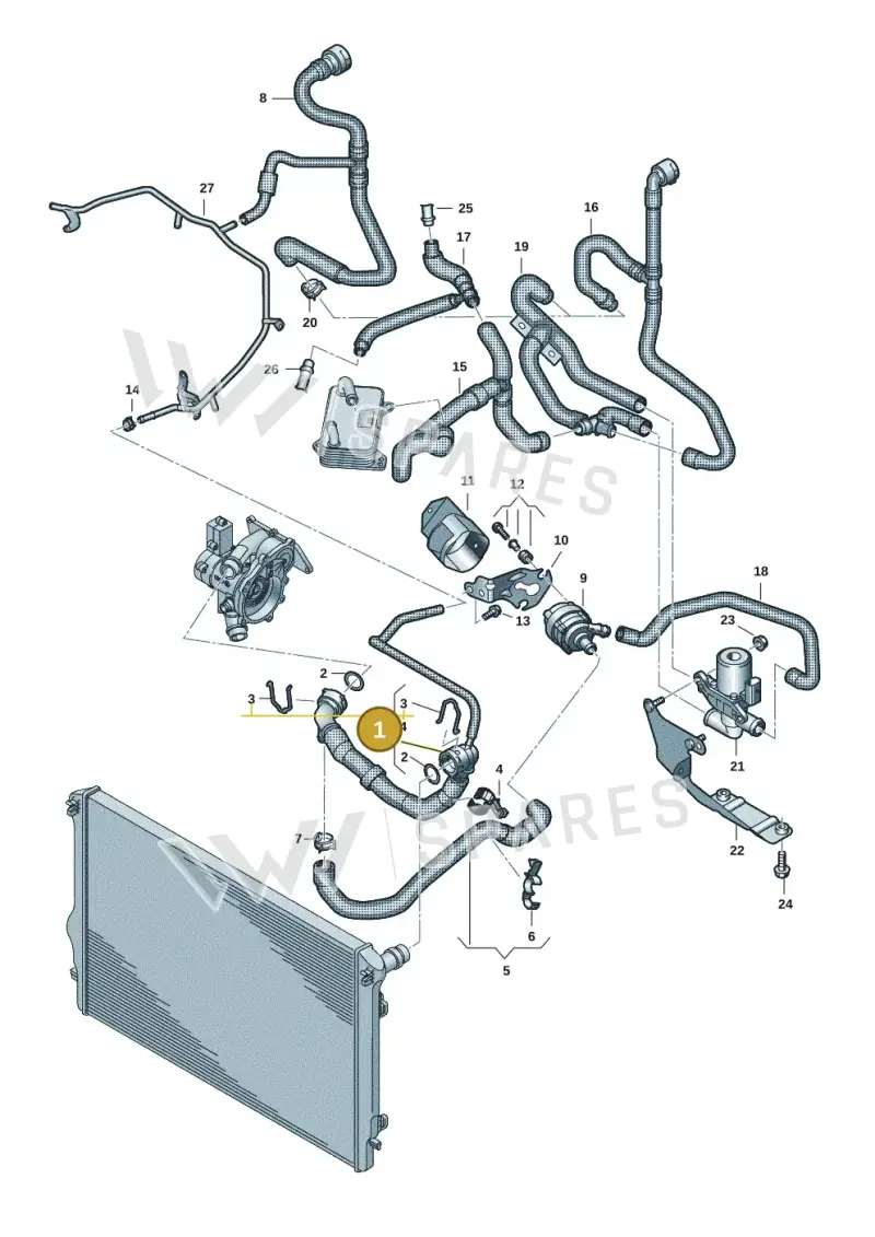 7T0122101AD — Volkswagen Multivan (2021-) diagram 7t0121420, position 1