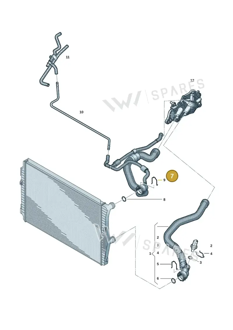 7T0122101F — Volkswagen Multivan (2021-) diagram 7t0121252, position 7