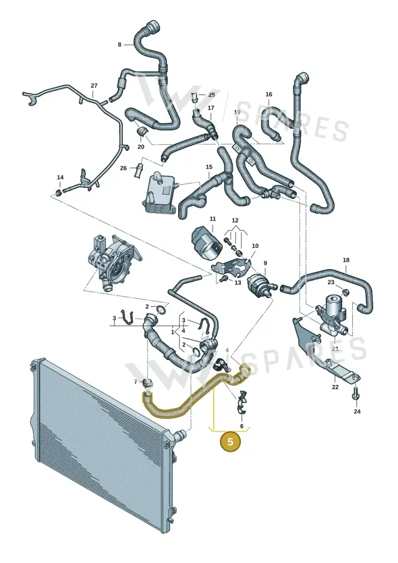 7T0122157AE — Volkswagen Multivan (2021-) diagram 7t0121420, position 5