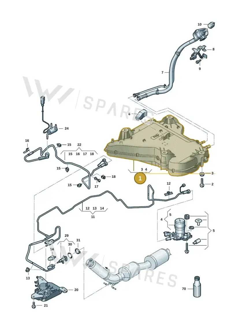 7T0131877 — Volkswagen Multivan (2021-) diagram 7t0201600, position 1