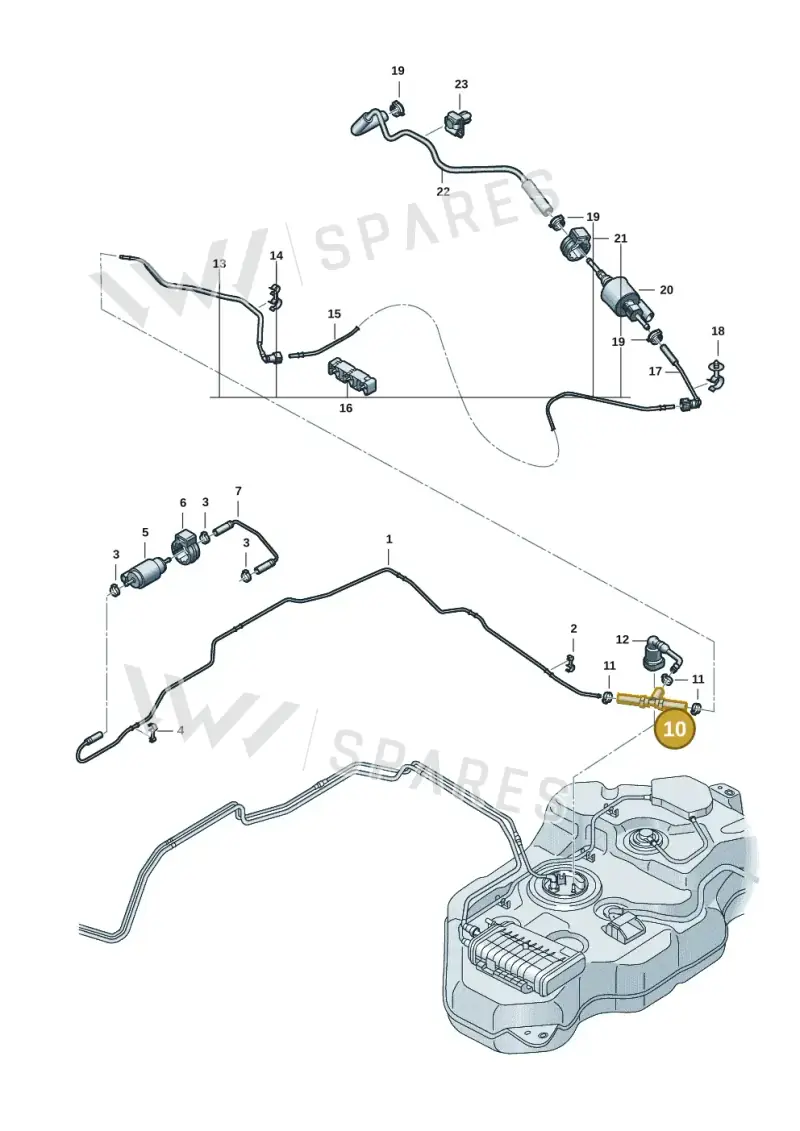 7T0201312 — Volkswagen Multivan (2021-) diagram 7t0201410, position 10