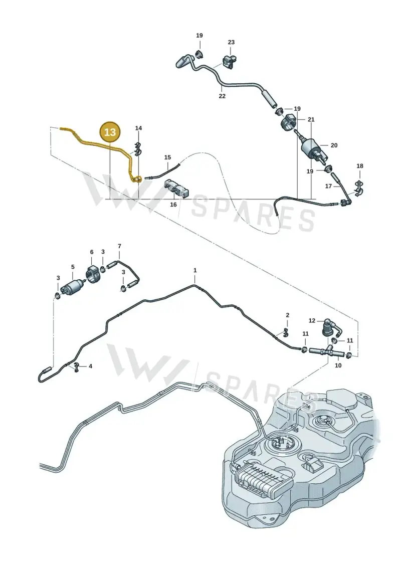 7T0201362 — Volkswagen Multivan (2021-) diagram 7t0201410, position 13