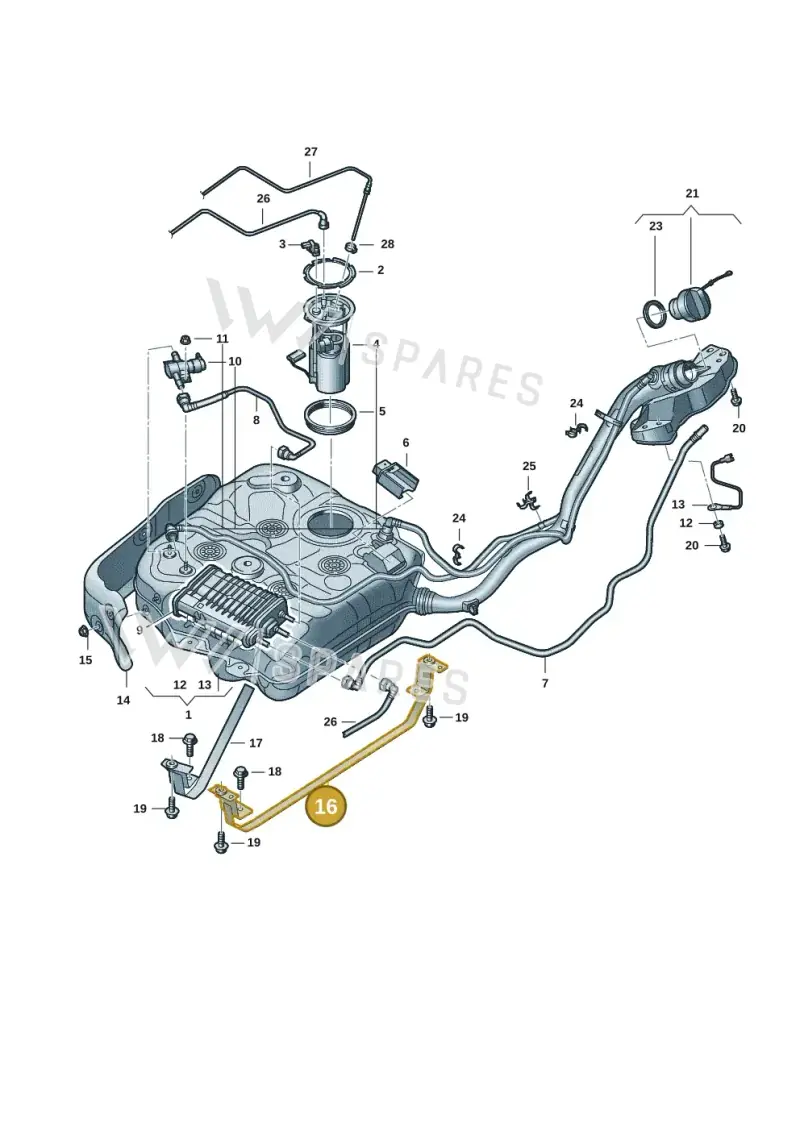 7T0201653D — Volkswagen Multivan (2021-) diagram 7t0201050, position 16
